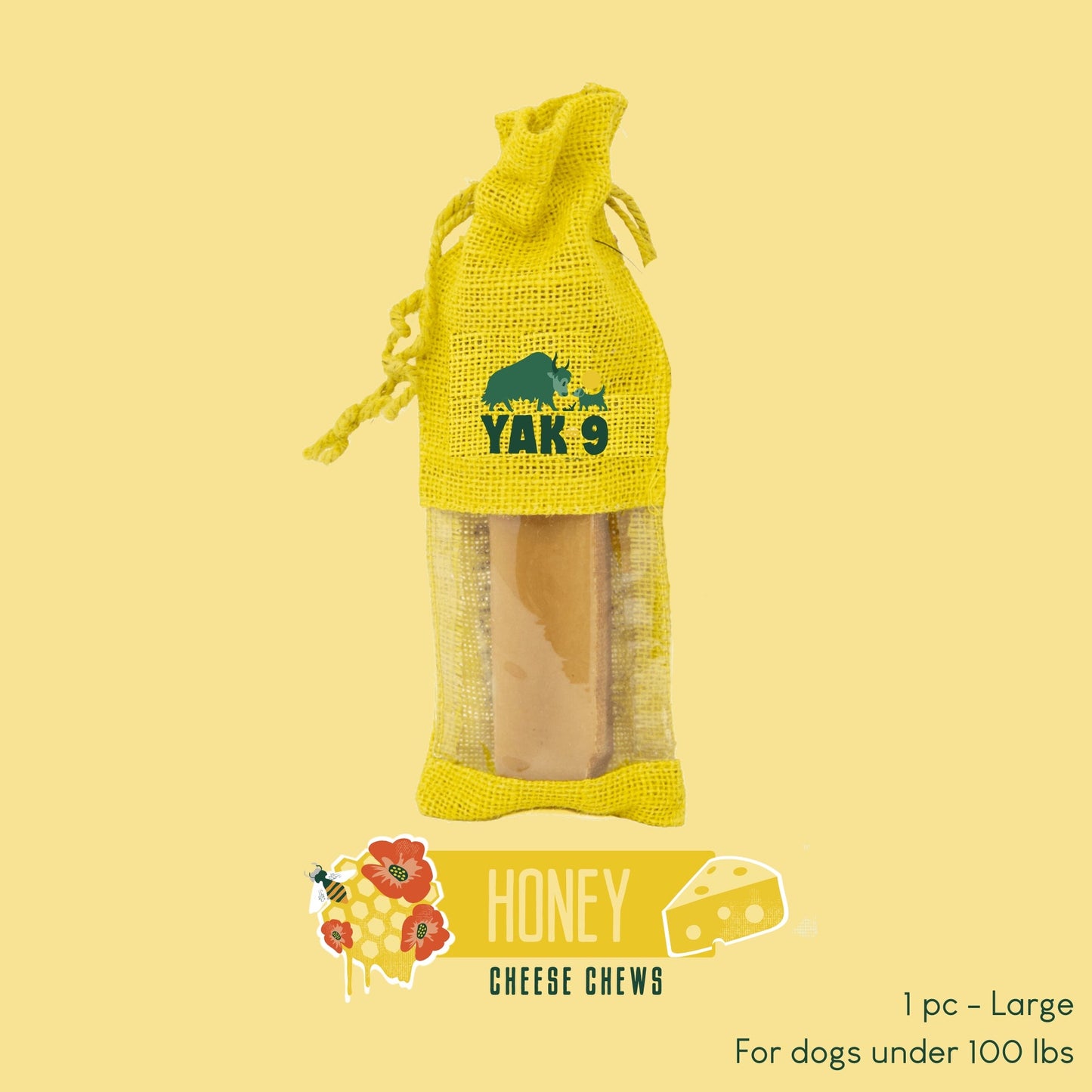 Yak9 - Honey Cheese Chews for Dogs