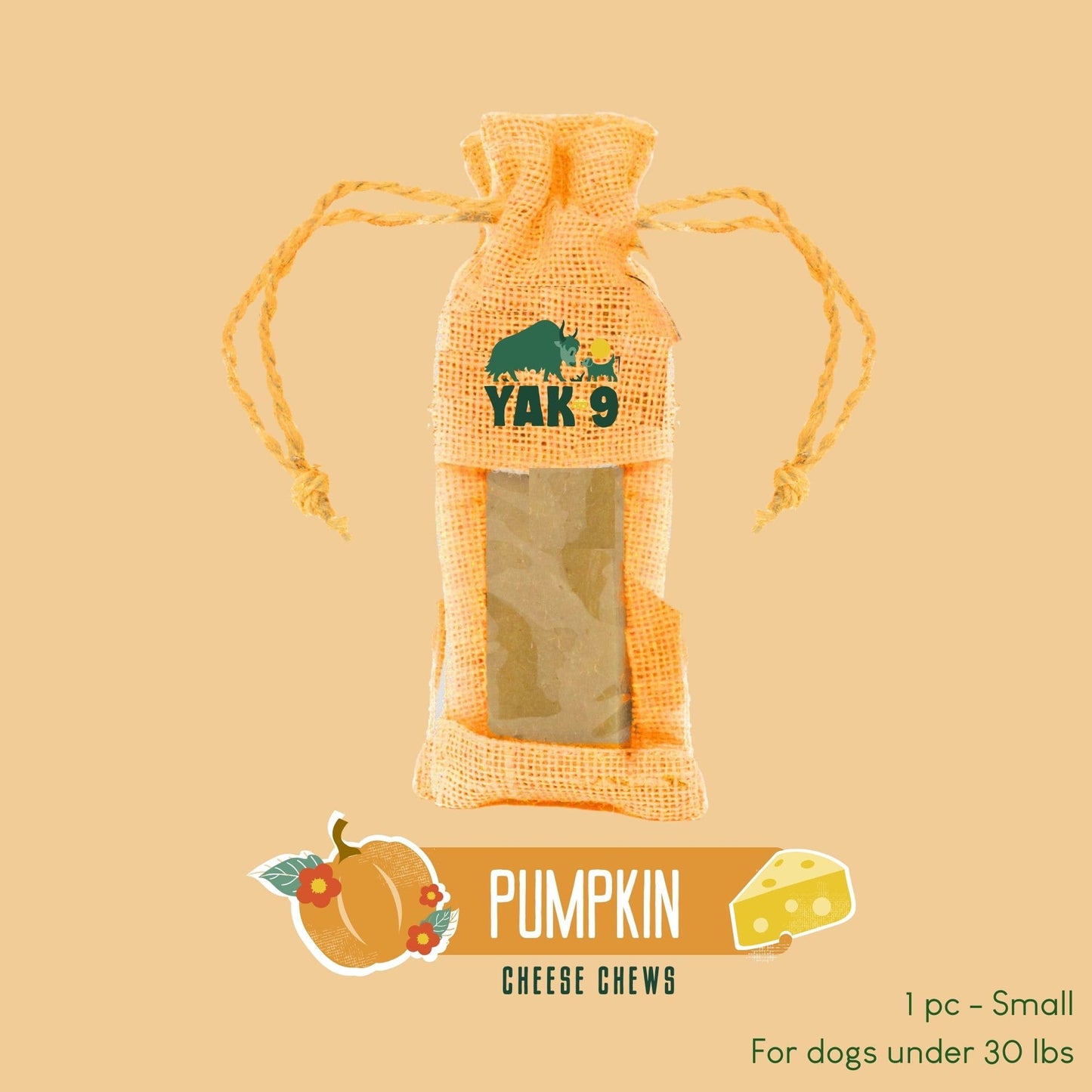 Yak9 Pumpkin Yak Chews for Dogs - Yak9 Chews