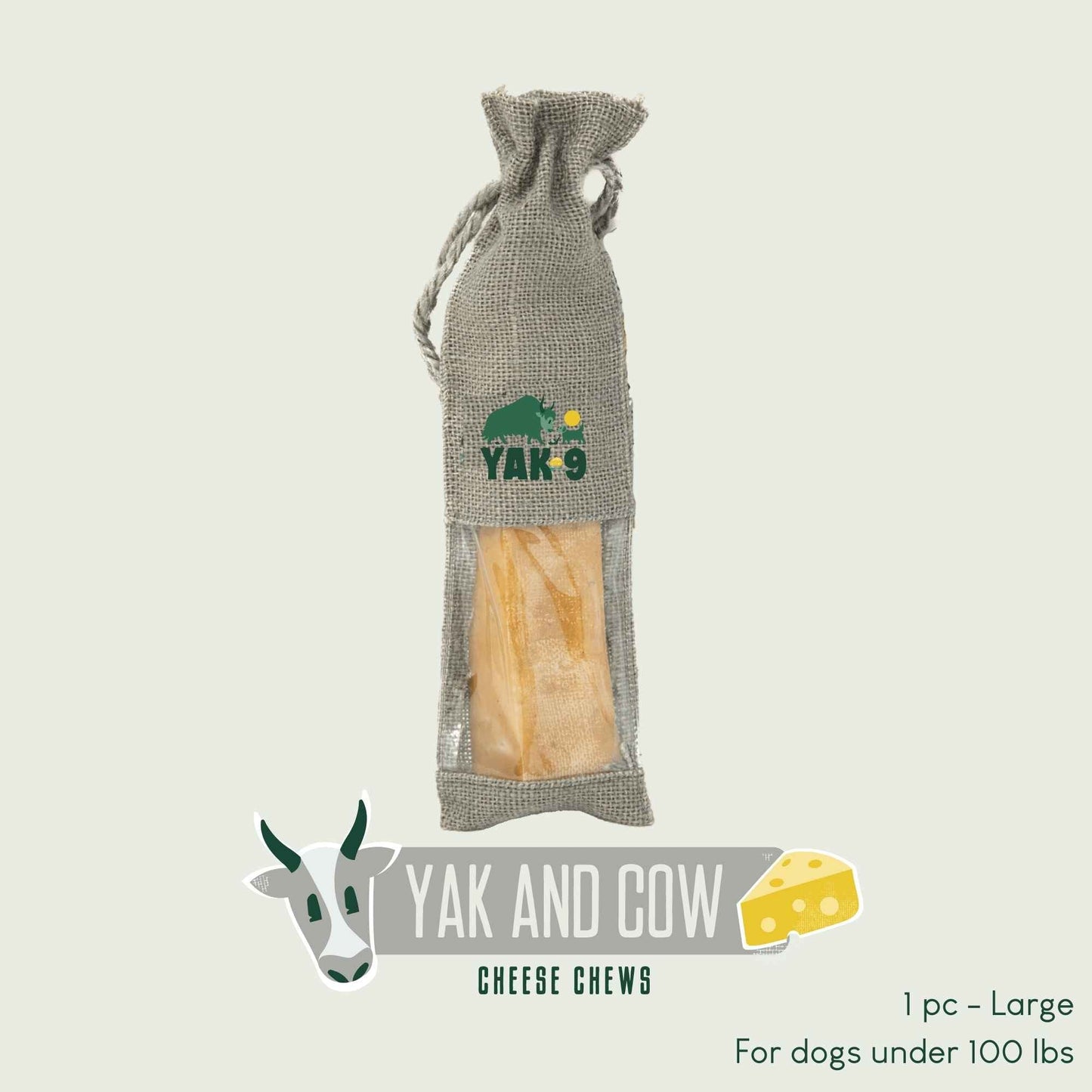 Yak9 - Yak and Cow Cheese Chews for Dogs