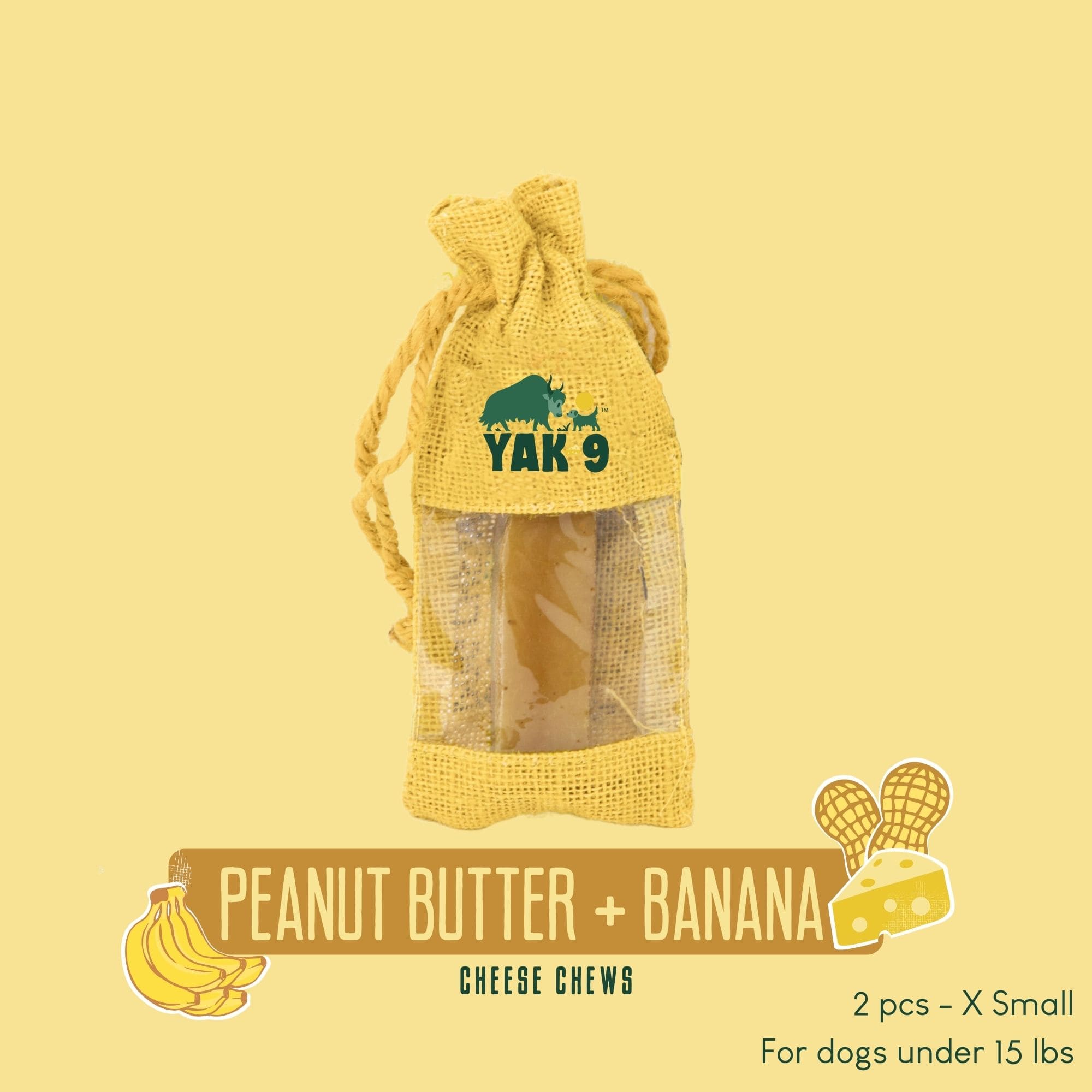 Peanut Butter Banana Dog Dental Chews photo