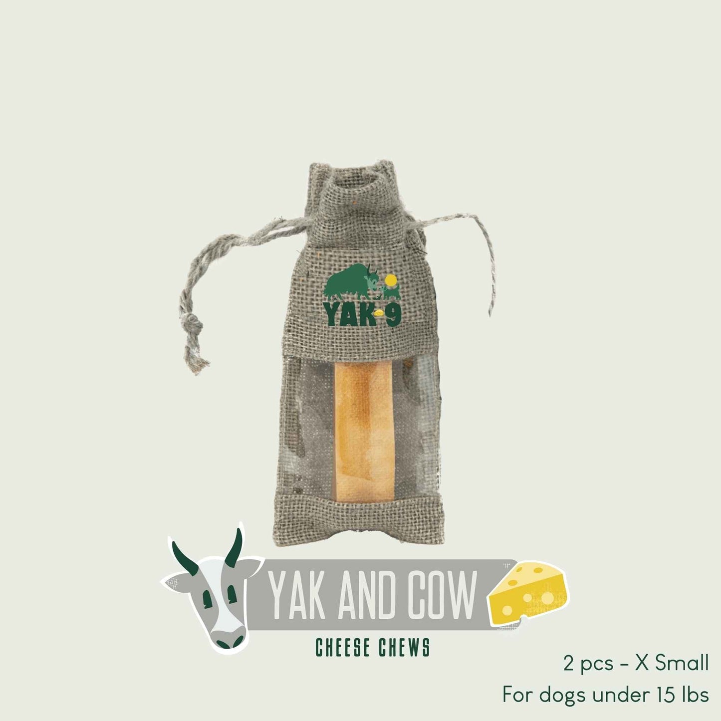 Yak9 - Yak and Cow Cheese Chews for Dogs