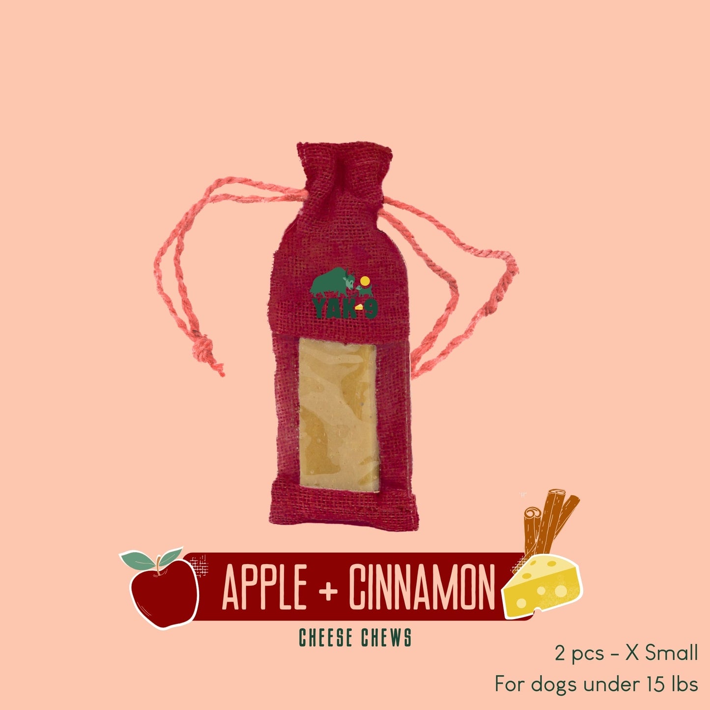 Yak9 - Apple & Cinnamon Chews for Dogs