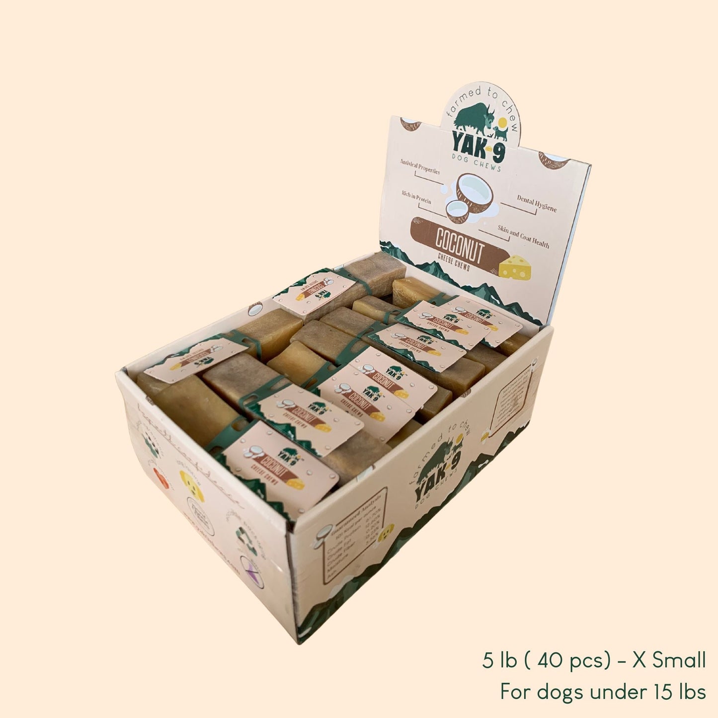 Yak9 - Coconut Cheese Chews for Dogs
