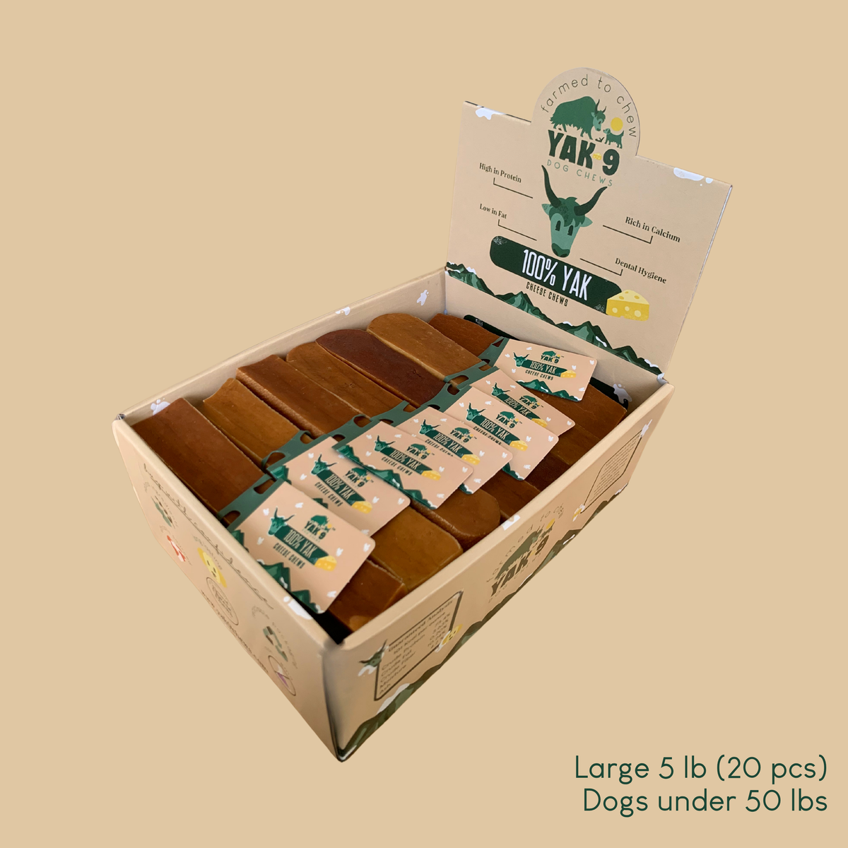 YAK9 Chews - 100% Yak Milk Chews for Dogs
