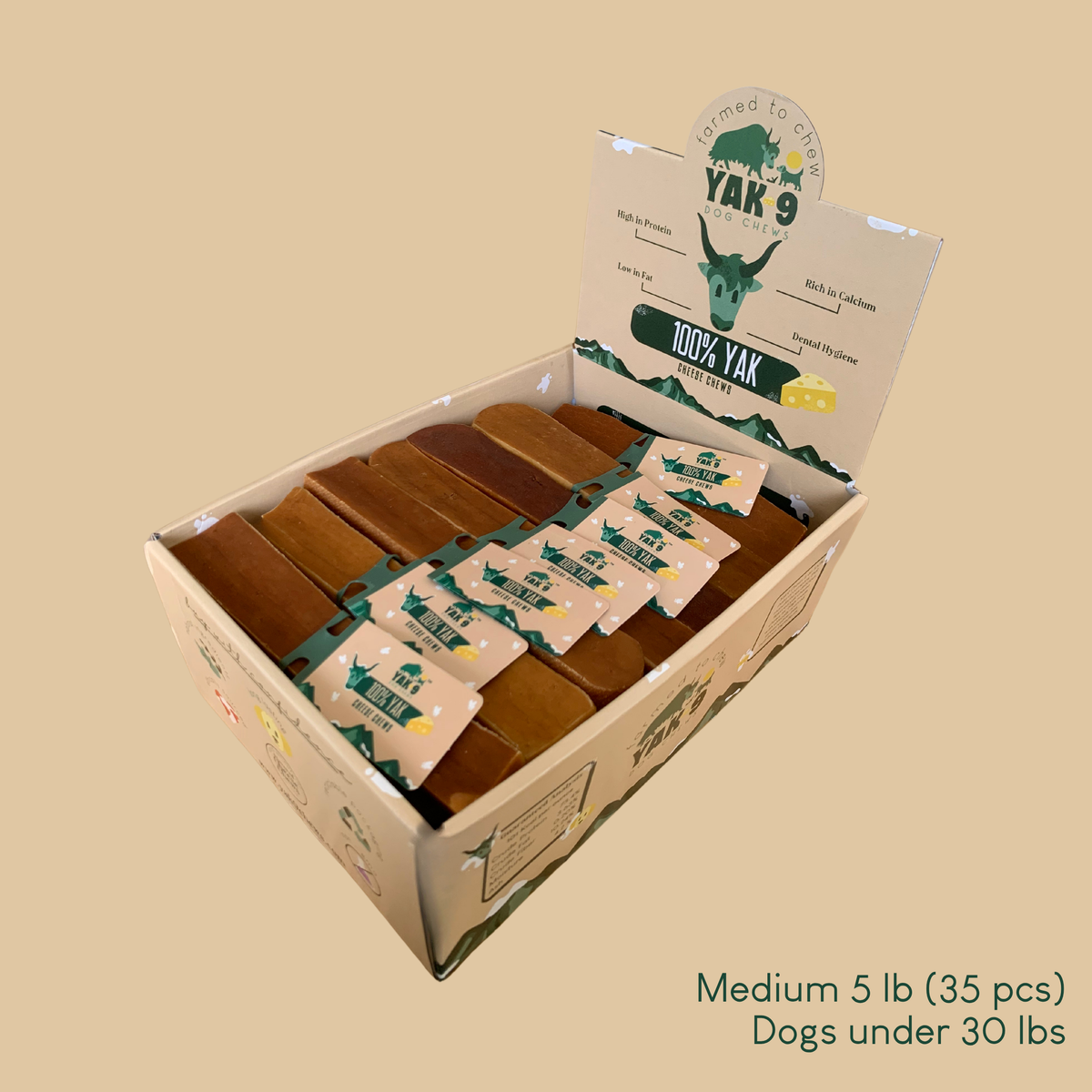 YAK9 Chews - 100% Yak Milk Chews for Dogs