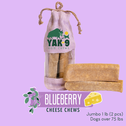YAK9 Chews -  Blueberry Cheese Chews for Dogs