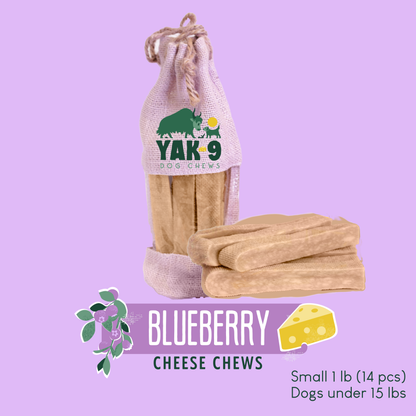 YAK9 Chews -  Blueberry Cheese Chews for Dogs