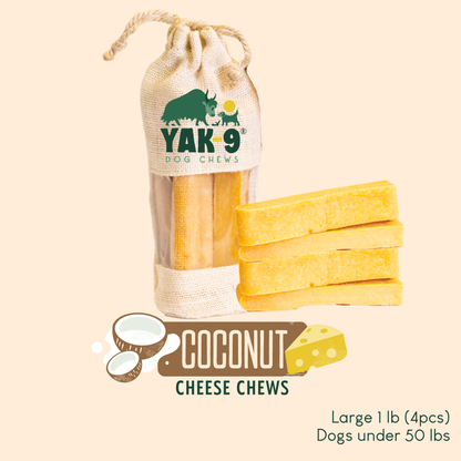 YAK9 Chews - Coconut Cheese Chews for Dogs