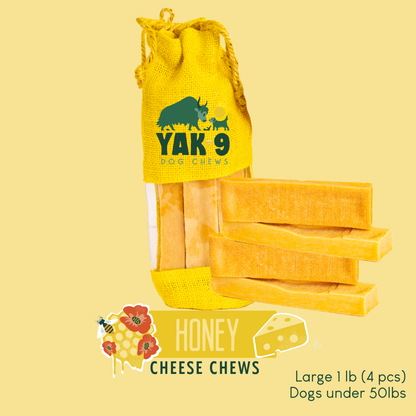 YAK9 Chews - Honey Cheese Chews for Dogs
