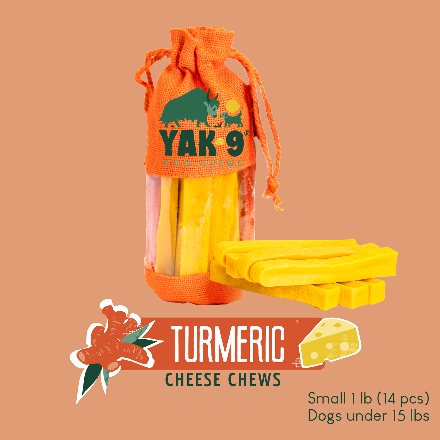 YAK9 Chews - Turmeric Cheese Chews for Dogs