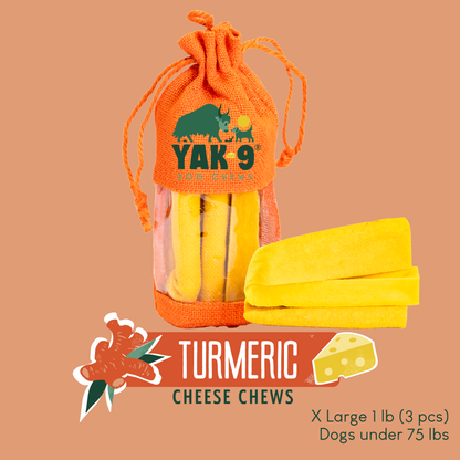 YAK9 Chews - Turmeric Cheese Chews for Dogs
