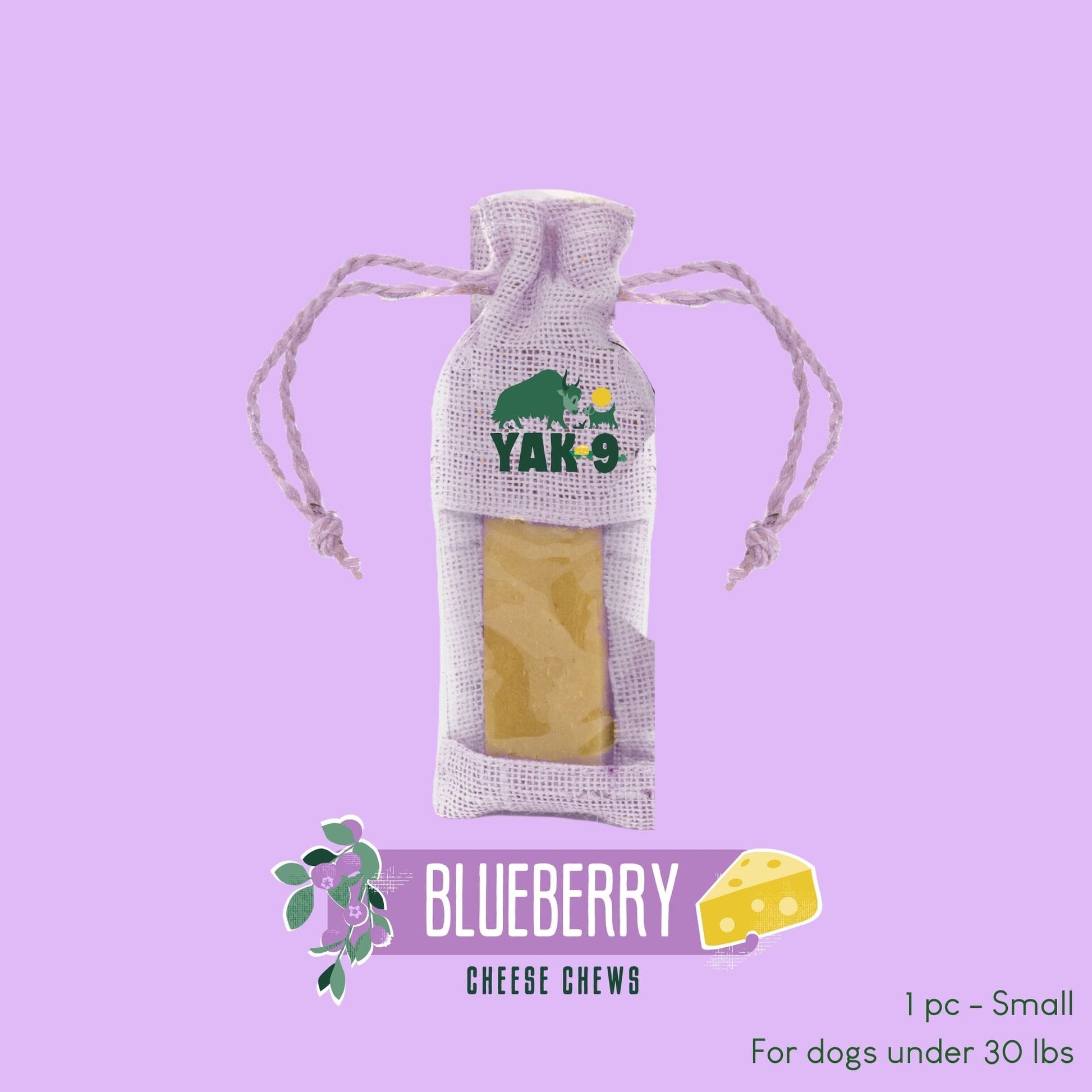 Yak9 Blueberry Yak Chews for Dogs - Yak9 Chews