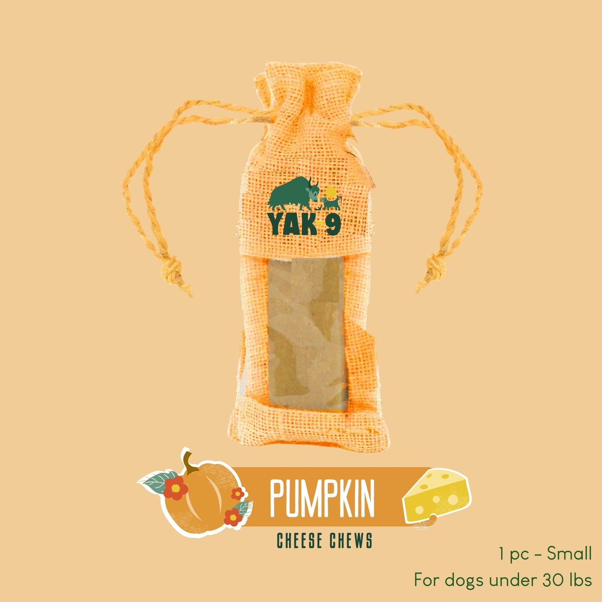 Yak9 Pumpkin Yak Chews for Dogs - Yak9 Chews