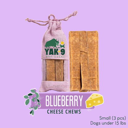 YAK9 Chews -  Blueberry Cheese Chews for Dogs