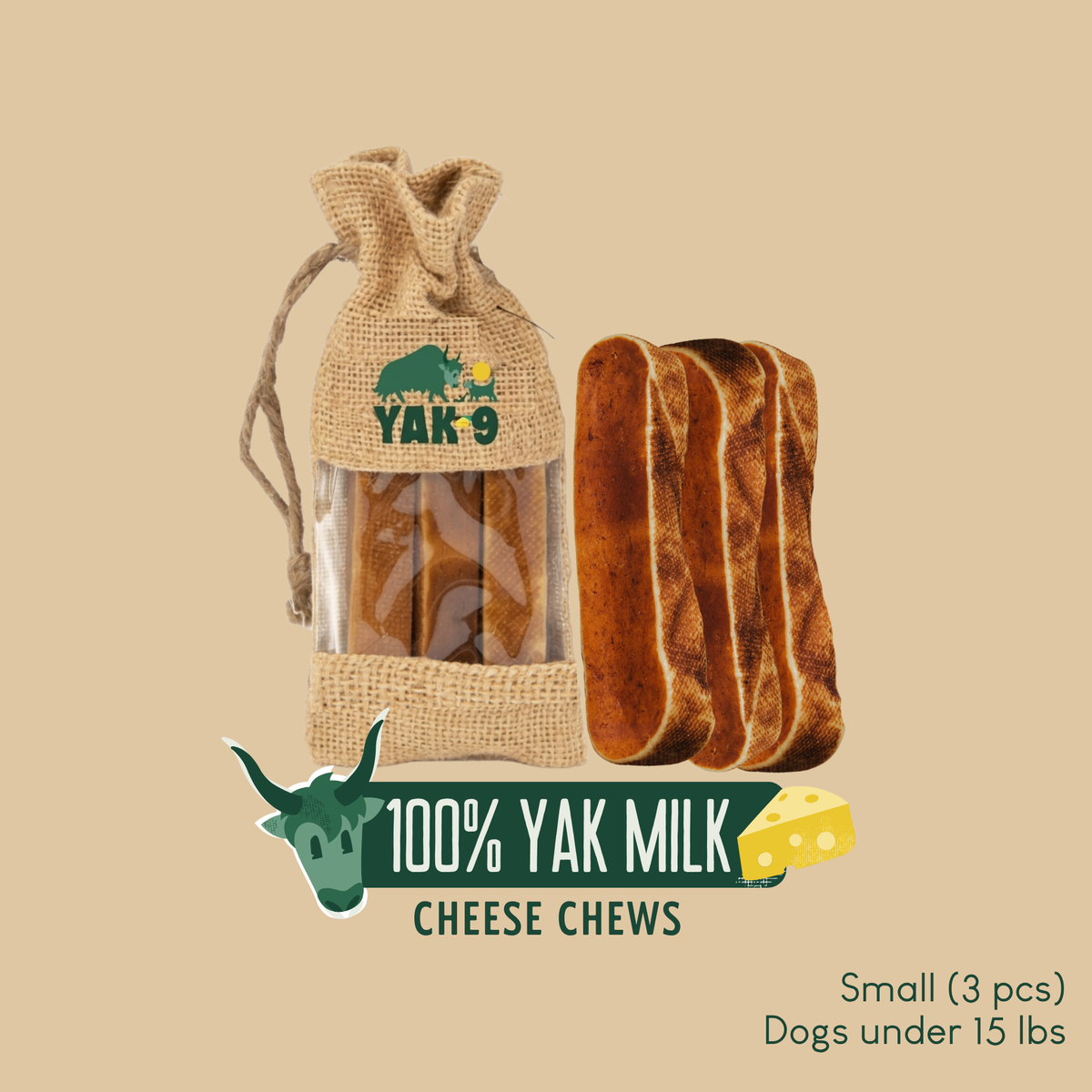 YAK9 Chews - 100% Yak Milk Chews for Dogs