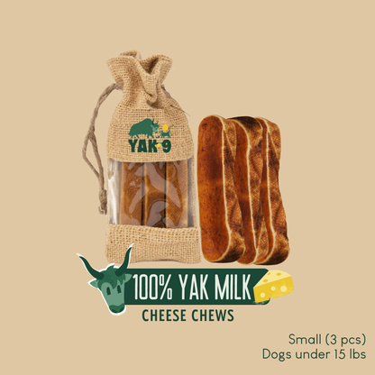 YAK9 Chews - 100% Yak Milk Chews for Dogs