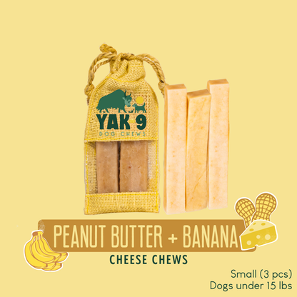 YAK9 Chews - Peanut Butter & Banana Chews for Dogs