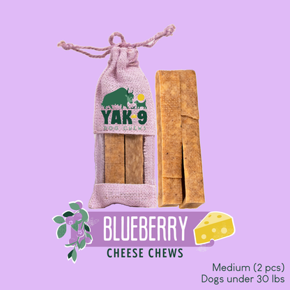 YAK9 Chews -  Blueberry Cheese Chews for Dogs