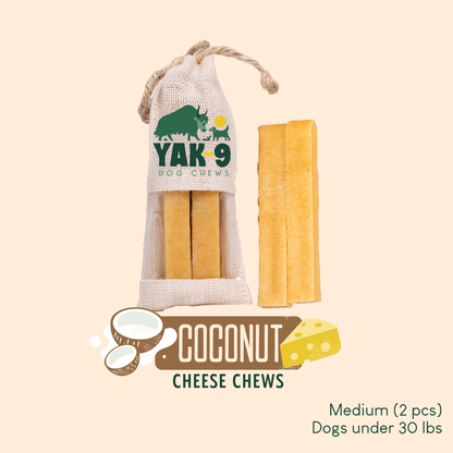 YAK9 Chews - Coconut Cheese Chews for Dogs
