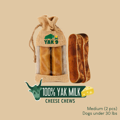 YAK9 Chews - 100% Yak Milk Chews for Dogs