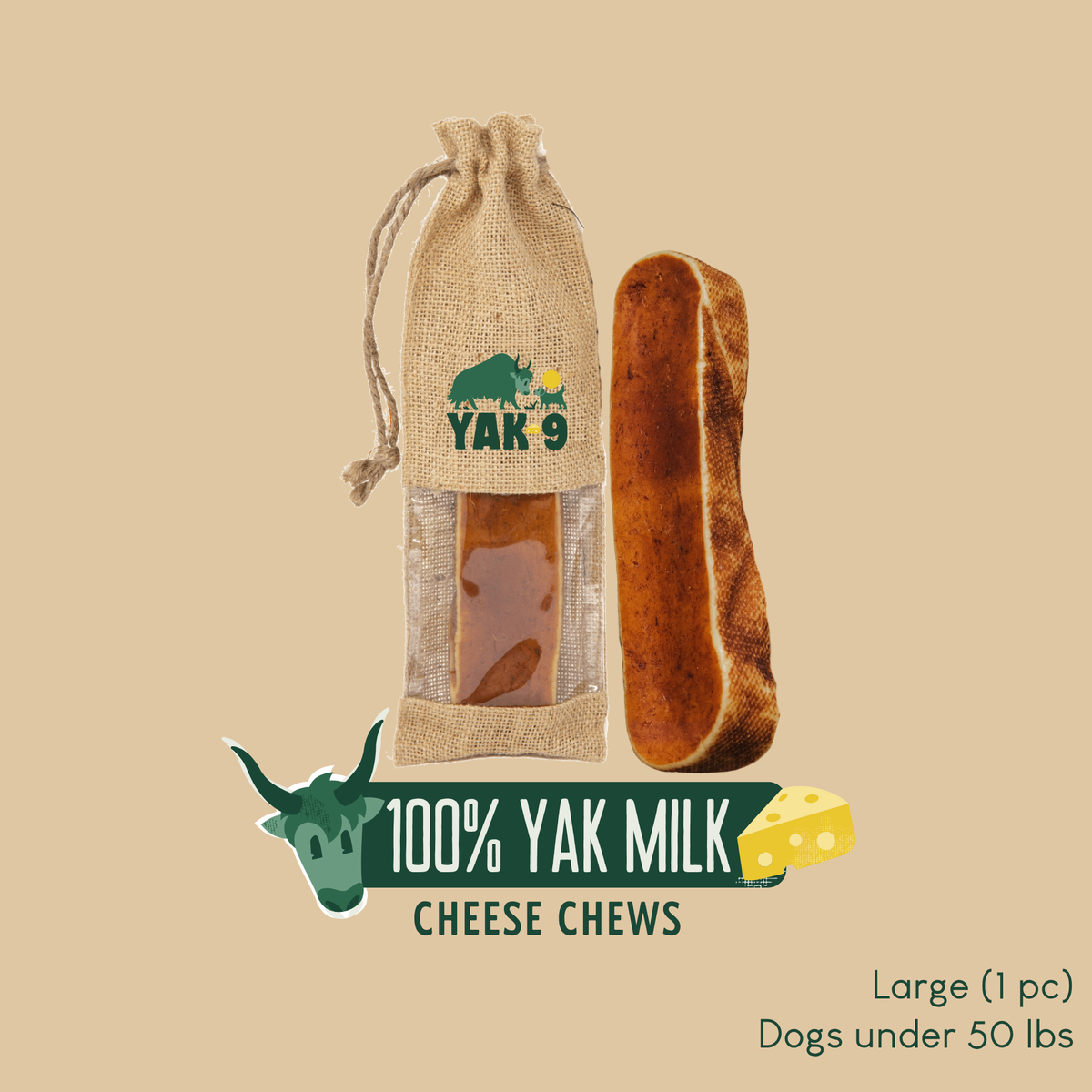 YAK9 Chews - 100% Yak Milk Chews for Dogs
