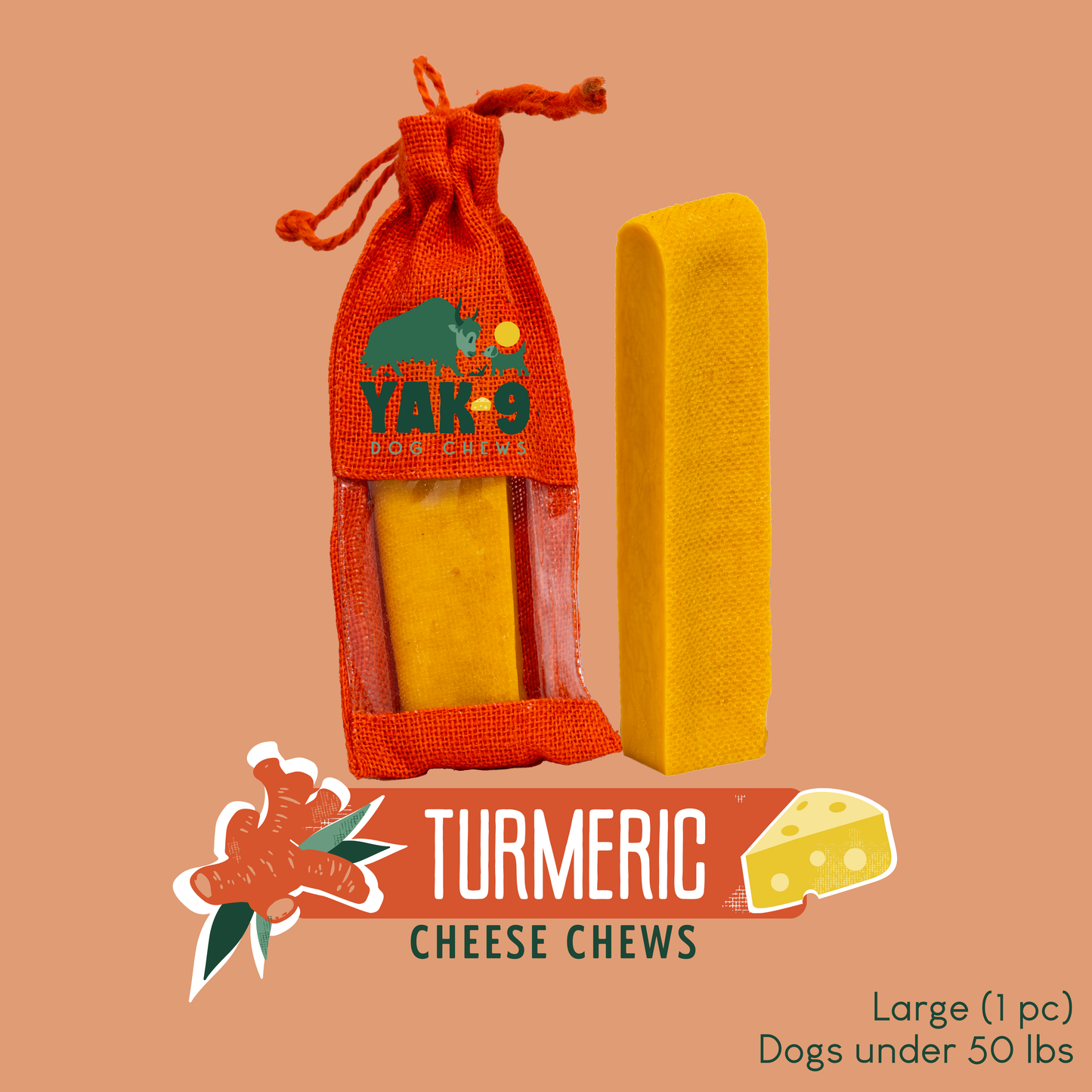 YAK9 Chews - Turmeric Cheese Chews for Dogs