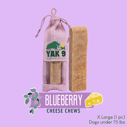 YAK9 Chews -  Blueberry Cheese Chews for Dogs