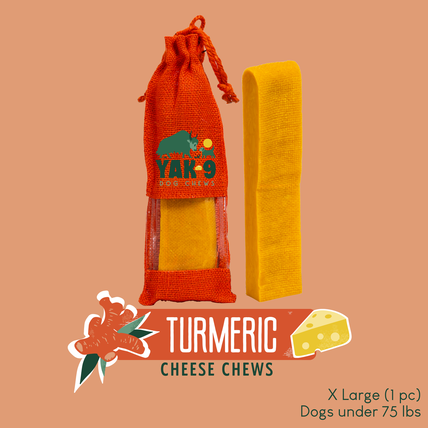 YAK9 Chews - Turmeric Cheese Chews for Dogs