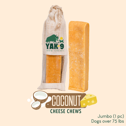 YAK9 Chews - Coconut Cheese Chews for Dogs