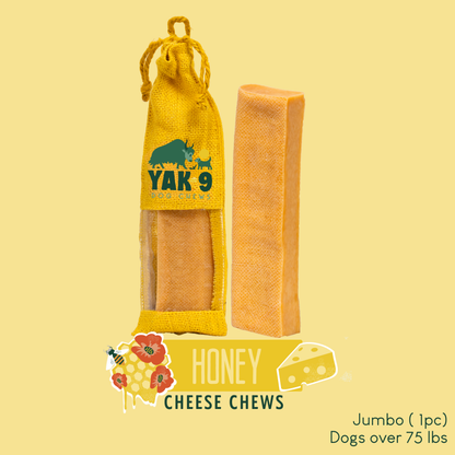 YAK9 Chews - Honey Cheese Chews for Dogs
