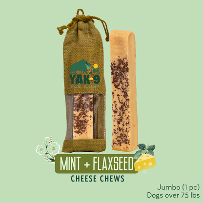 YAK9 Chews - Flaxseed & Mint Cheese Chews for Dogs