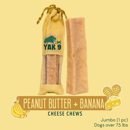 YAK9 Chews - Peanut Butter & Banana Chews for Dogs