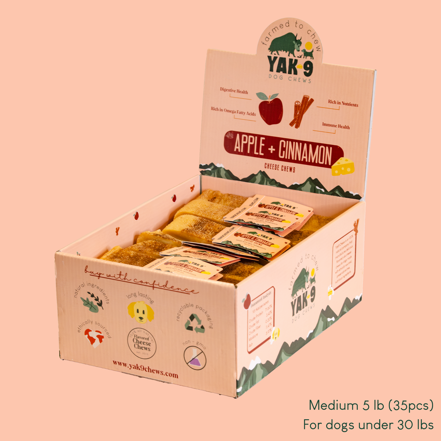 YAK9 Chews - Apple & Cinnamon Chews for Dogs