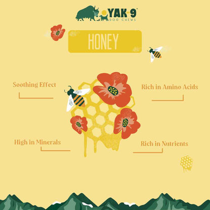 YAK9 Chews - Honey Cheese Chews for Dogs