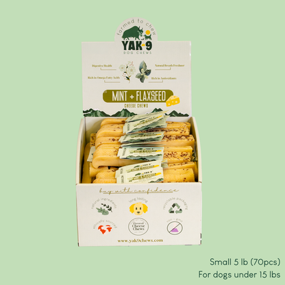 YAK9 Chews - Flaxseed & Mint Cheese Chews for Dogs
