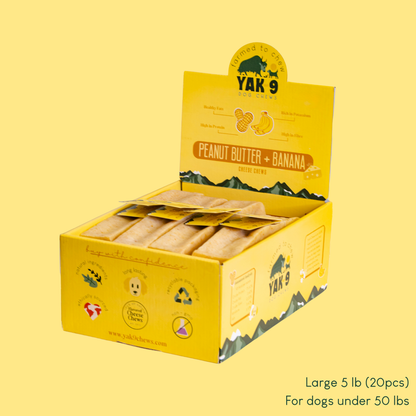 YAK9 Chews - Peanut Butter & Banana Chews for Dogs